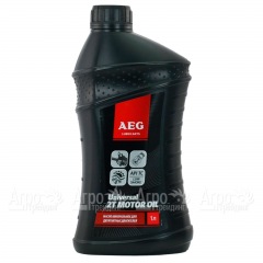 Масло минеральное Universal AEG 2T Motor Oil API TC 1 л для 2-х тактных двигателей в Пензе