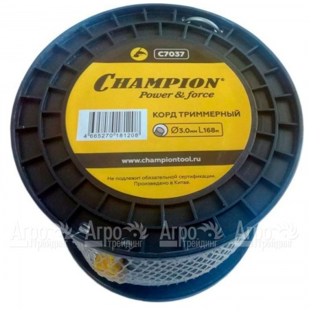 Корд триммерный Champion Aluminium 3.0мм, 168м (круглый)+нож  в Пензе