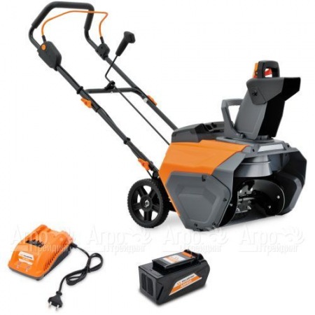 Снегоуборщик аккумуляторный Villartec WA 4051 Set AM405+AC405 в Пензе