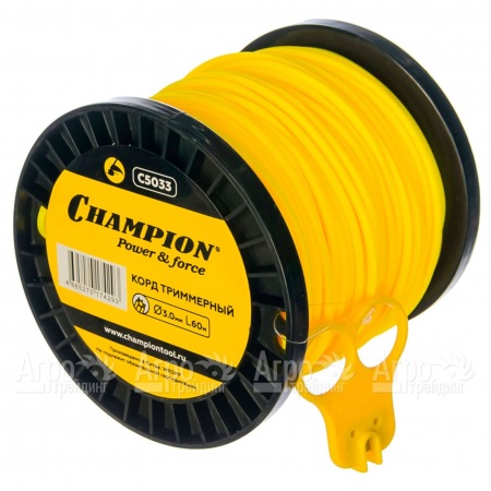 Корд триммерный Champion Star 3.0мм, 60м (звезда)+нож  в Пензе
